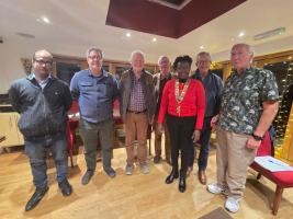 President Sarah and the Rotary Team welcome our AGM Brian Johnson 